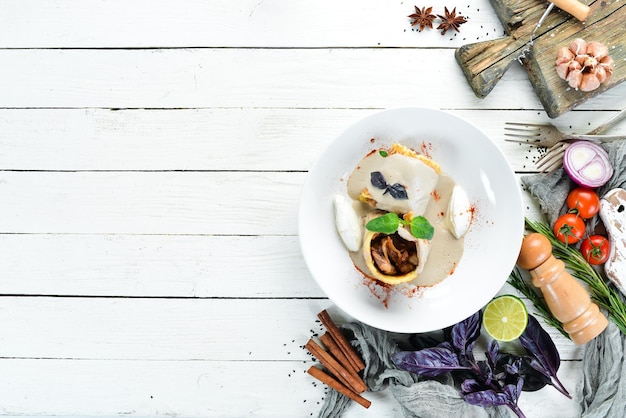 Plato principal colorido